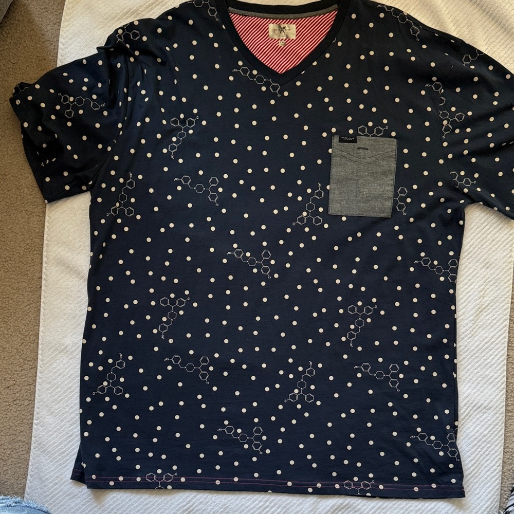 Marc Ecko Black Polka Dot Short Sleeve Tee